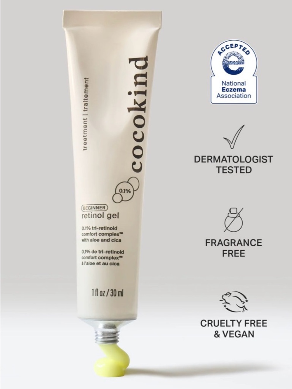 Cocokind Beginner Retinol Gel - 0.1%